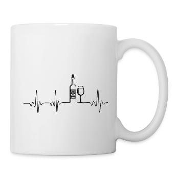 Heartbeat Wine Wein - Mug - white - Right