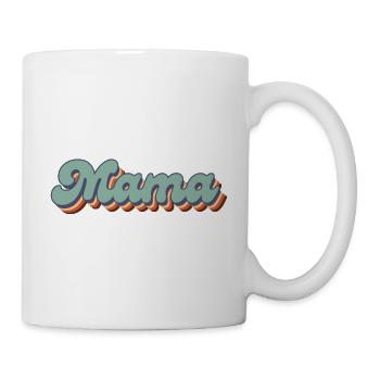 Retro Mama - Tasse - Weiß - Rechts