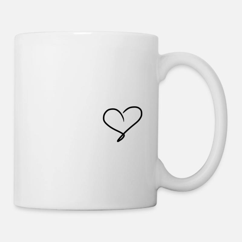 heart herz - Tasse - Weiß
