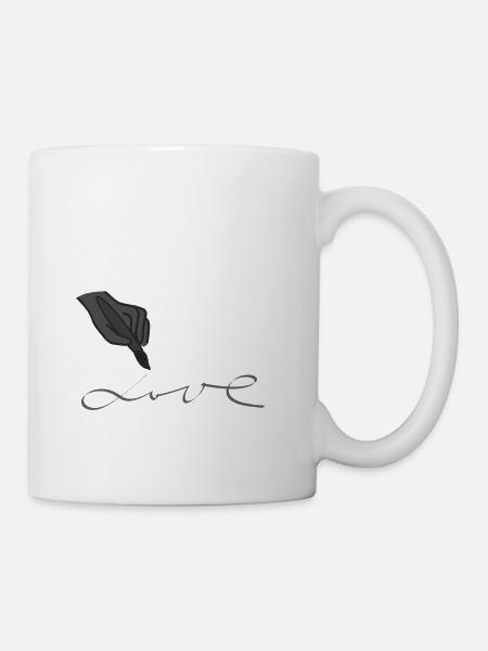 Zeichnen Liebe - Tasse - Weiß