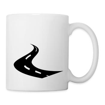 Strasse Weg Geschenk - Tasse - Weiß - Rechts