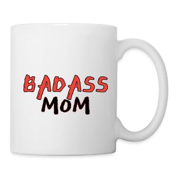Badass mom - Mug blanc - blanc - Droite