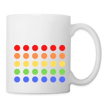 rainbow points - Mug blanc - blanc - Droite