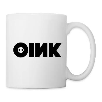 OINK SCHWEIN PIGGY - Tasse - Weiß - Rechts
