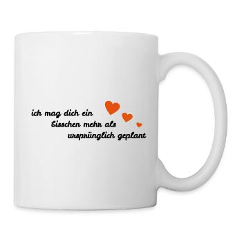 Liebe Beziehung Freundschaft+ Freunde Freundin - Tasse - Weiß - Rechts