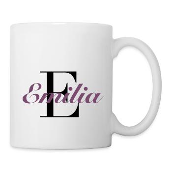 Nom - Emilia - Mug blanc - blanc - Droite