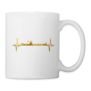 Bremen Skyline Heartbeat - Mug - white - Right