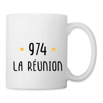974 La Réunion - Mug blanc - blanc - Droite