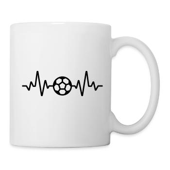 Fußball - Tasse - Weiß - Rechts