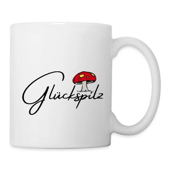 Glückspilz - Tasse - Weiß - Rechts