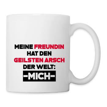 Freundin Spruch Geschenk - Tasse - Weiß - Rechts