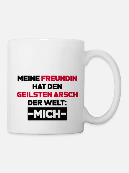 Freundin Spruch Geschenk - Tasse - Weiß
