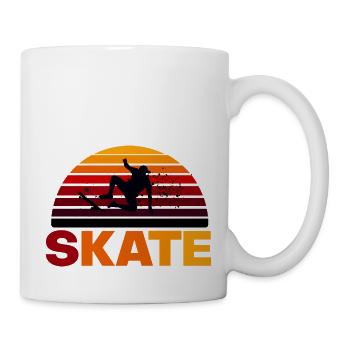 skate - Mug blanc - blanc - Droite