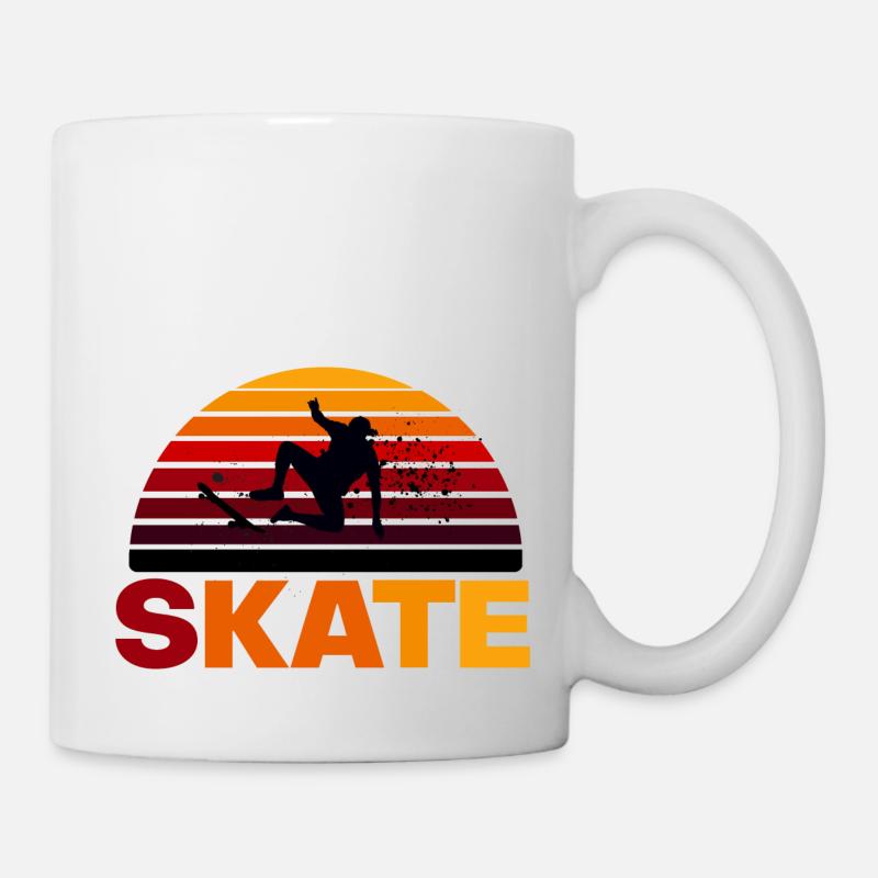 skate - Mug blanc - blanc