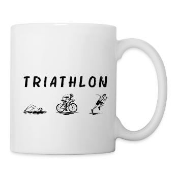 Triathlon Swim Bike - Mug blanc - blanc - Droite