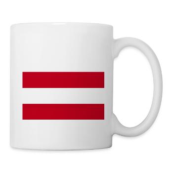 Autriche Flagge Austria Land Österreicher Wien - Mug blanc - blanc - Droite