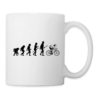 fahrrad evolution - Tasse - Weiß - Rechts