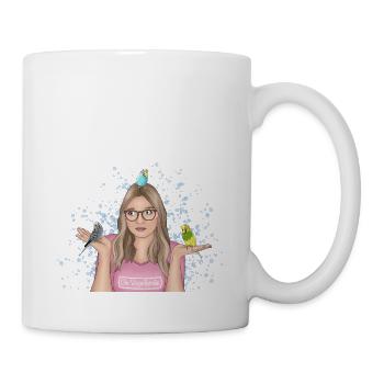 "Die Vogelfamilie" Merch - Tasse - Weiß - Rechts