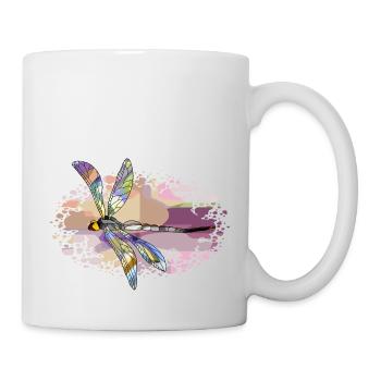 Libellule - Mug blanc - blanc - Droite