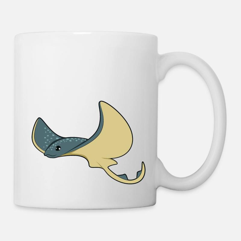 raie épilée - Mug blanc - blanc