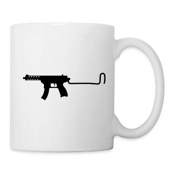 Uzi - Uzimatic Maschinenpistole, Gewehr - Tasse - Weiß - Rechts