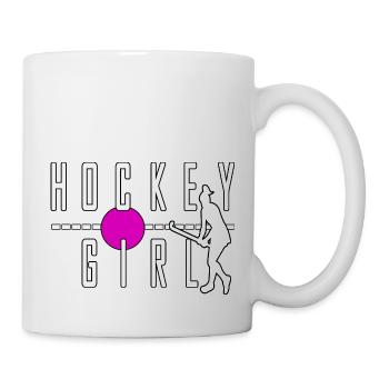hockey girl feldhockey cool sport stürmer - Tasse - Weiß - Rechts