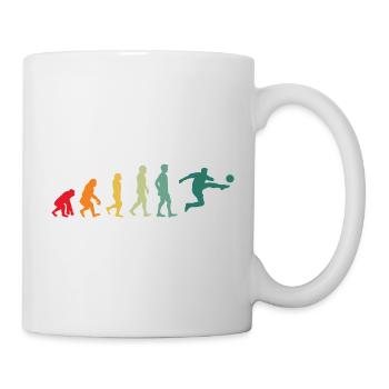 Football Evolution Football Player - Mug - white - Right