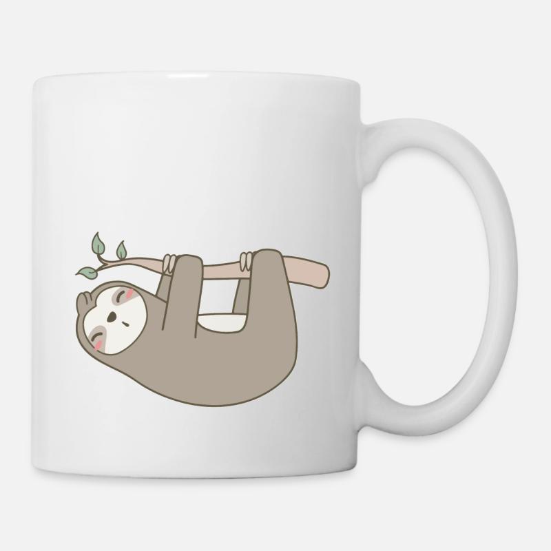 Faultier - Tasse - Weiß