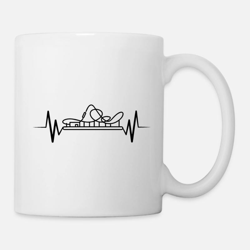 Rollercoaster Achterbahn - Tasse - Weiß