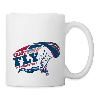 Parapente motorisé Cryzy Fly USA Amérique - Mug blanc - blanc - Droite