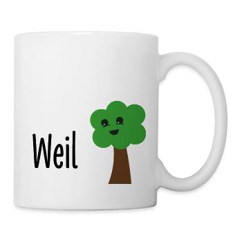 Weil Baum - Tasse - Weiß - Rechts