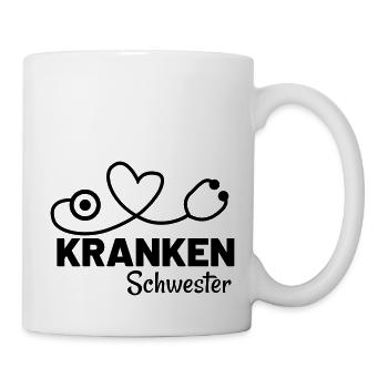 krankenschwester krankenhaus - Tasse - Weiß - Rechts