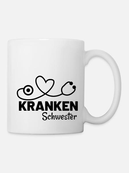 krankenschwester krankenhaus - Tasse - Weiß