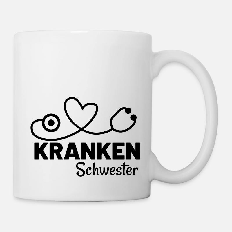 krankenschwester krankenhaus - Tasse - Weiß