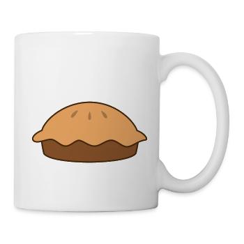 Kuchen - Tasse - Weiß - Rechts