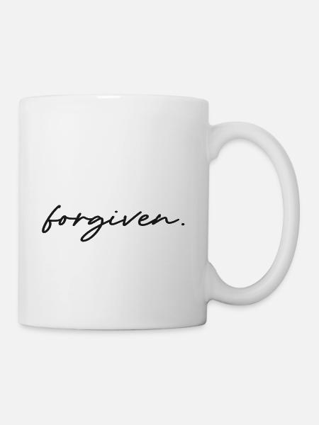 forgiven - Tasse - Weiß
