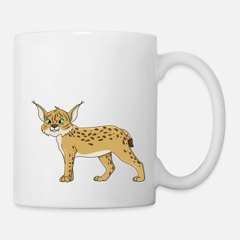 Luchs - Tasse - Weiß