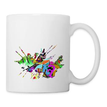 Graffiti - Tasse - Weiß - Rechts