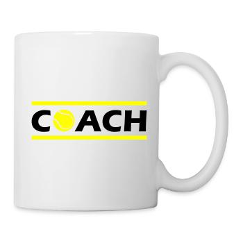 tennis coach - Mug - white - Right
