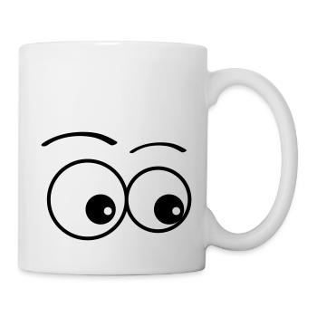 yeux - Mug blanc - blanc - Droite