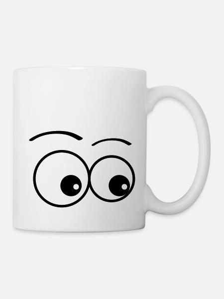 yeux - Mug blanc - blanc