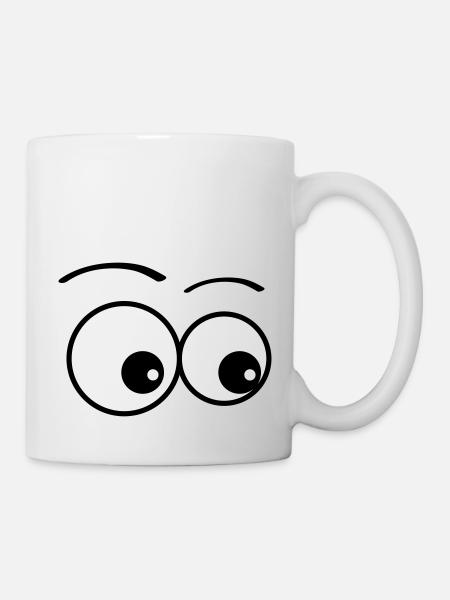 yeux - Mug blanc - blanc