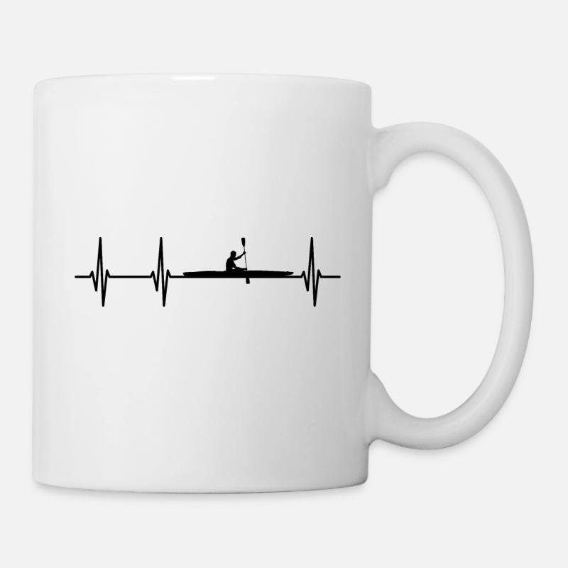 Heartbeat Kayak - Mug - white