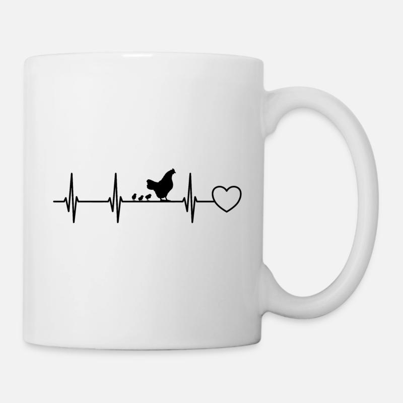 Chicken Heartbeat - Mug - white