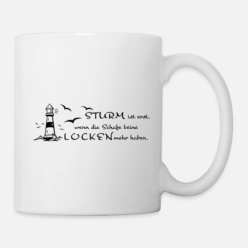 Sturm und Locken - Tasse - Weiß