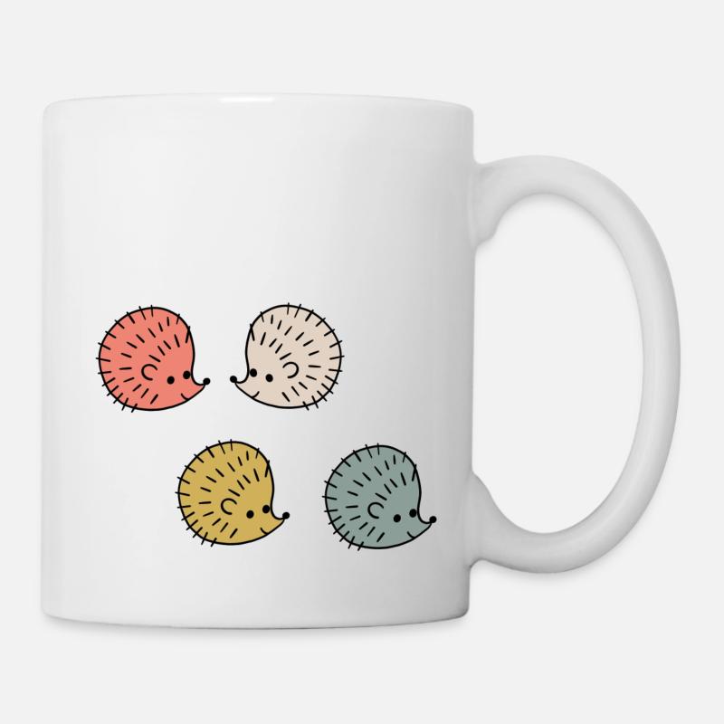 Hedgehog Walk - Mug - white