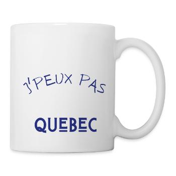 j'peux pas j'ai quebec - Mug blanc - blanc - Droite
