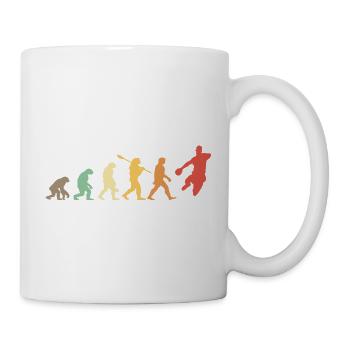 Handball Évolution Cadeau Vintage Joueur handball - Mug blanc - blanc - Droite