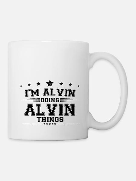 Ik ben Alvin die Alvin dingen doet - Kop/krus - hvid