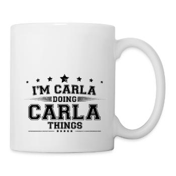 i’m Carla doing Carla things - Mug - white - Right